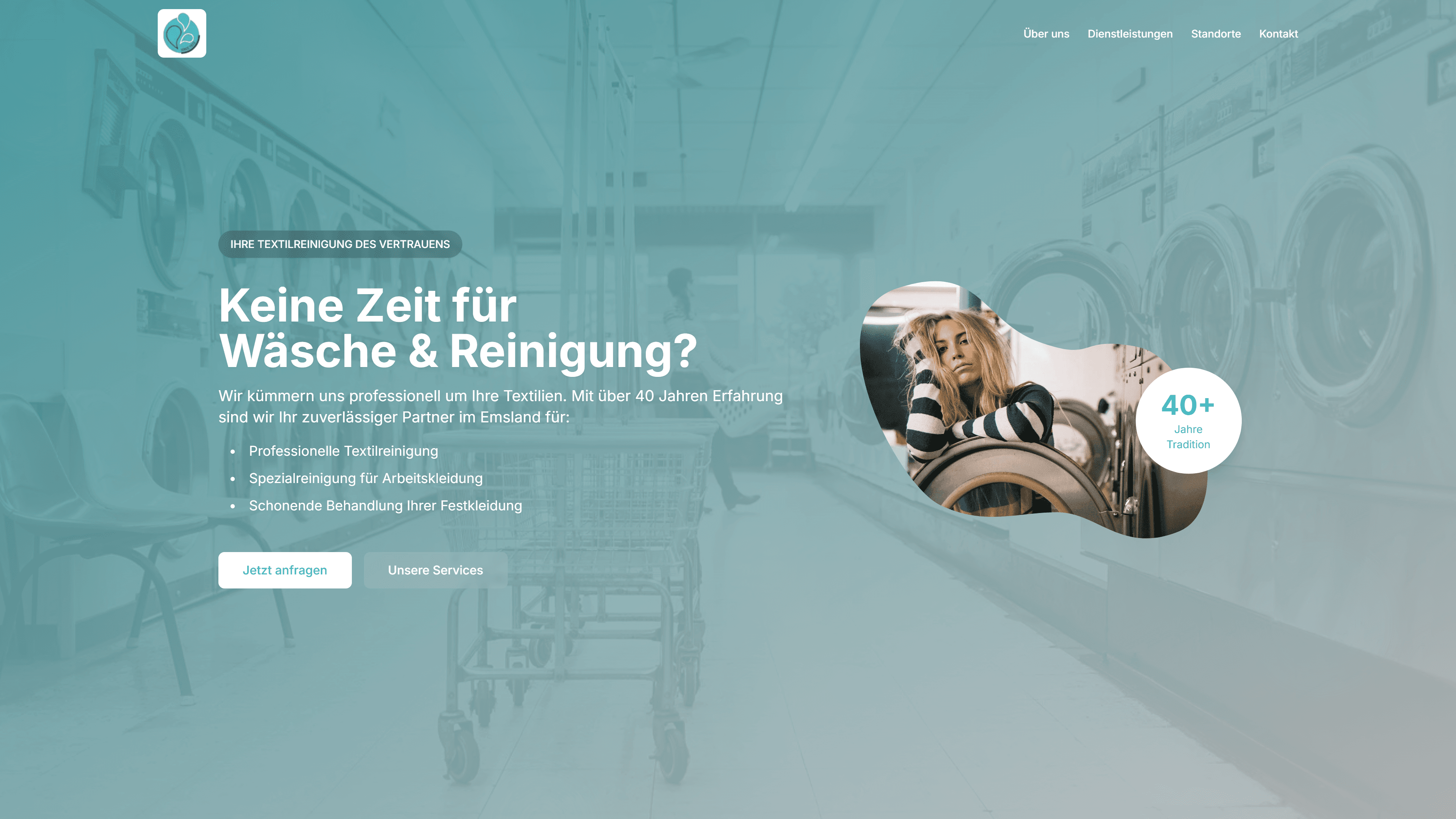 Vollreinigung Emsland Website Screenshot